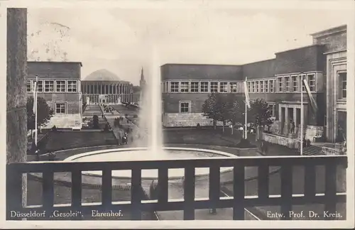 Düsseldorf, Gesolei, Ehrenhof, gelaufen 1925