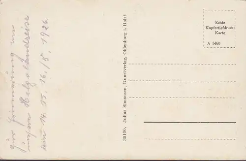 Helgoland de la vue des oiseaux, inachevé- date 1926