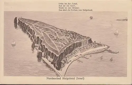 Helgoland, Grün ist das Land, ungelaufen- datiert 1926