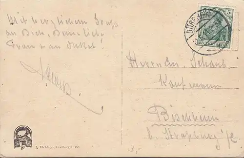 Schwarzwaldhaus, No. 39, gelaufen 1911