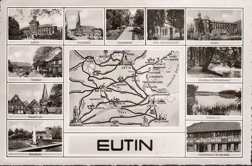 Eutin, Reit- und Fahrschule, Markplatz, Vosssplatz, gelaufen 1960