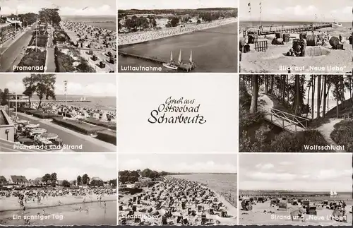 Scharbeutz, Promenade, Strand, Neue Liebe, Luftaufnahme, gelaufen 1965