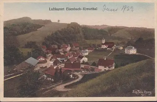 Eisenbach-Kreuzthal, Stadtansicht, ungelaufen- datiert 1922