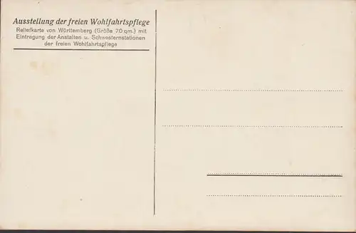 Baden Wuerttemberg, exposition de la protection sociale libre, carte de relief, incurvée