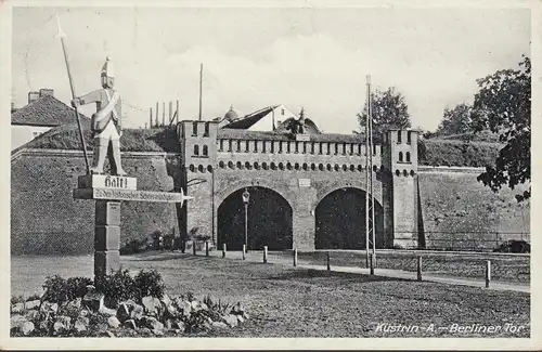 Küstrin, Berliner Tor, Zu den historische Sehenswürdigkeiten, gelaufen 1936