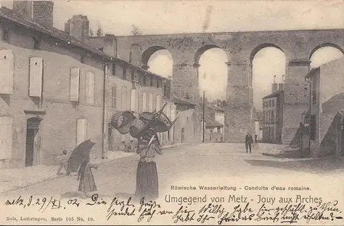 Metz, Rivière romaine, Jouy aux Arches, couru en 1902