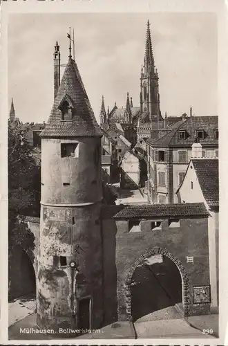 Mulhouse, Mühlhausen, Bollwerkturm, gelaufen