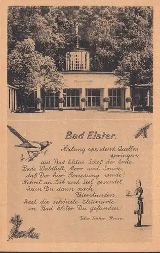 Bad Elster, Marien-Quelle, Heilung spendend Quellen, ungelaufen