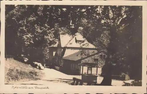 Usine de bois au Saupark, propriétaire H. Daeves, couru en 1937