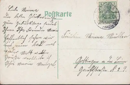 Kyffhäuser mit Wirtschaft, gelaufen 1908