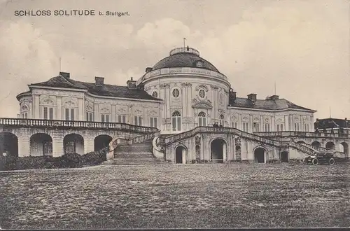Stuttgart, Schloss Solitude, gelaufen 1914