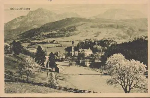 Högelwörth, Stadtansicht, Kirche, gelaufen 1925