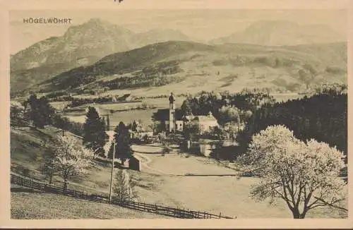 Högelwörth, vue de ville, église, couru en 1925