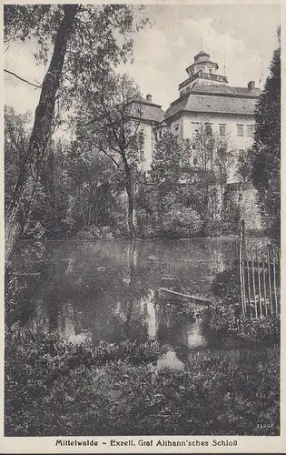 Mittelwalde, Graf Althannsches Schloß, Mi.Nr. DR. 584, Welttreffen der HJ, gelaufen 1935