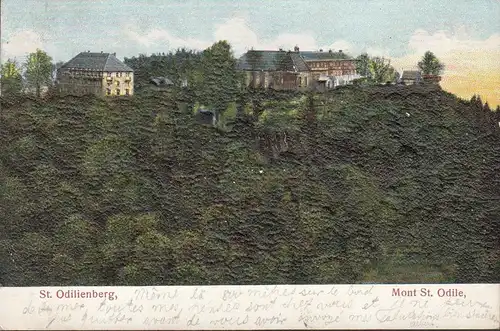 St. Odilienberg, Mont St. Odile, Präge- AK, gelaufen 1906