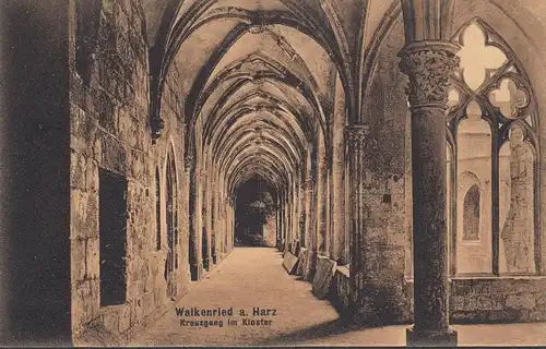 Walkenried, Kloster, Kreuzgang, ungelaufen