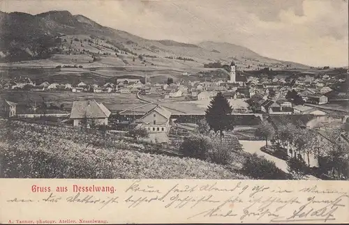 Gruss aus Nesselwang, gelaufen 1904