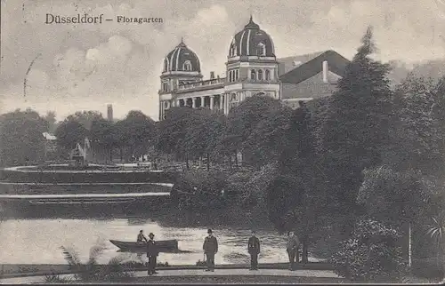 Düsseldorf, Floragarten, gelaufen 1909