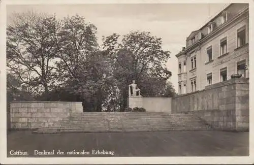 Cottbus, Denkmal der nationalen Erhebung, gelaufen 1936