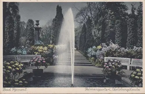 Bad Pyrmont, Palmengarten, Verlobungslaube, gelaufen 1940