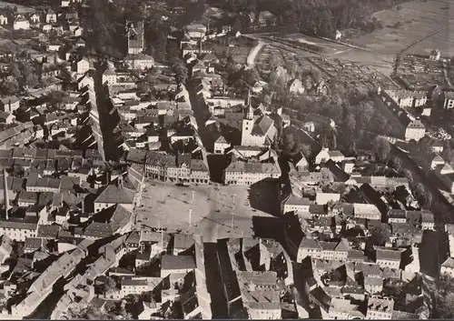 Bischofswerda, Fliegeraufnahme vor 1945, ungelaufen