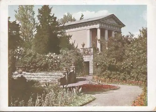 Wörlitz, Flora-Tempel, Park Cafe und Konditorei F. Rücker, gelaufen 1943