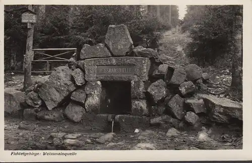 Weißmainquelle, Fichtelgebirge, gelaufen 1939