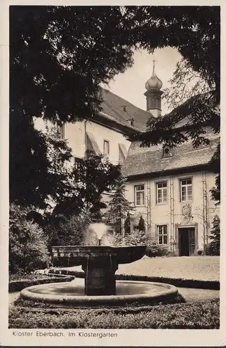 Kloster Eberbach, Klostergarten, Weinhaus Ress, gelaufen 1937