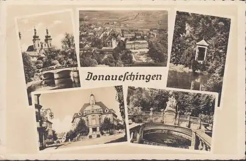 Donaueschingen, Stadtansichten, Fliegeraufnahme, gelaufen 1942