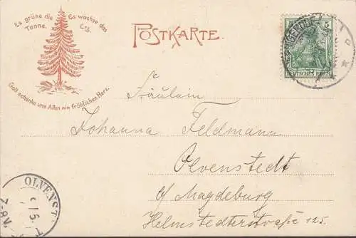 AK Wernigerode, Brockenhaus, Brockenturm, gelaufen 1903