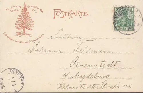 Wernigerode, Brocken, Brockenhaus, Turm, gelaufen 1903