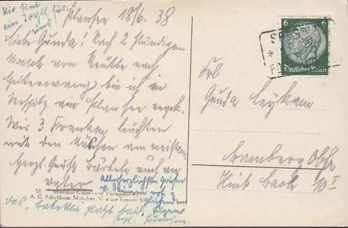 Reutte, Plansee, Außerfern Tirol, Stempel, gelaufen 1938