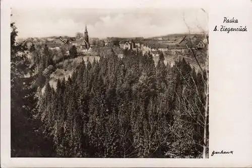 Paska, Stadtansicht, Bahnpost, gelaufen 1944