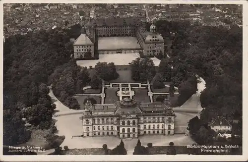 Gotha, Museum und Schloß, Junkers Fliegeraufnahme, gelaufen 1936