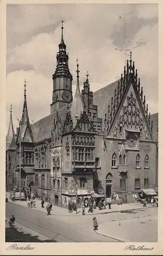 Wroclaw, hôtel de ville, couru en 1937
