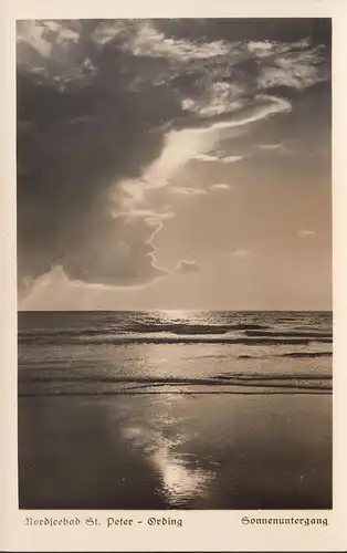 AK St. Peter-Ording, Sonnenuntergang, ungelaufen