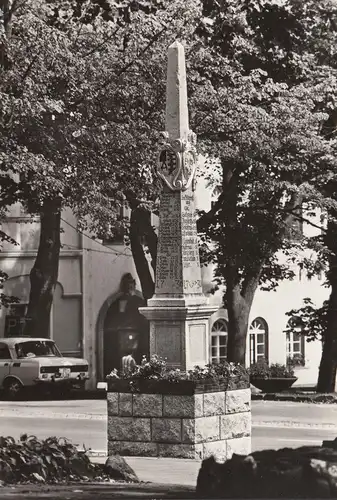 AK Oberwiesenthal, Distanzsäule, ungelaufen