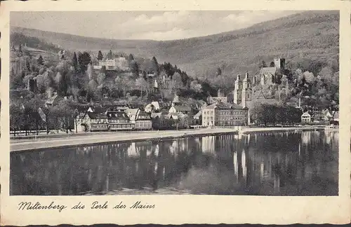 AK Miltenberg, Stadtansicht, Die Perle des Mains, gelaufen 1935