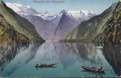AK Königsee vom Malerwinkel, gelaufen 1912
