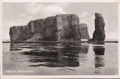 AK Helgoland, Nordost-Küste, Lange Anna, gelaufen 1938