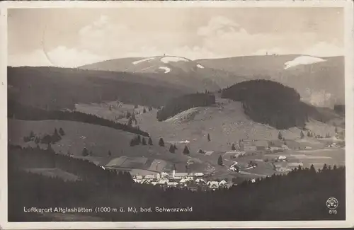 AK Altglashütten, Panoramaansicht, gelaufen 1929