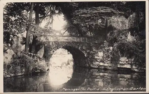 AK Meiningen, partie dans le jardin anglais, couru en 1937