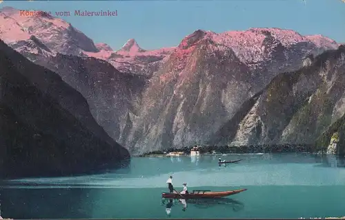 AK Königsee vom Malerwinkel, gelaufen 1912