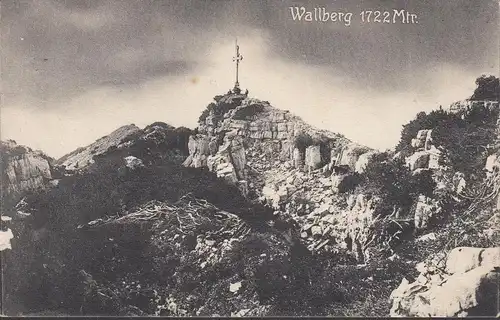 Tegernsee, Wallberg, Kreuz, gelaufen 1909