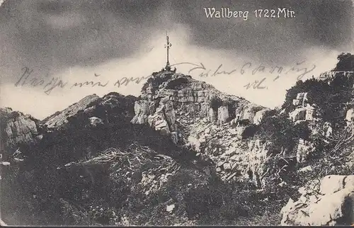 Tegernsee, Wallberg, Kreuz, gelaufen 1910