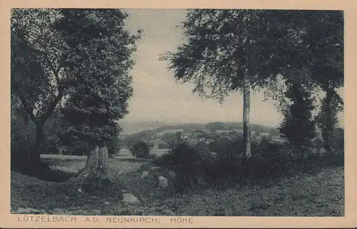 Lützelbach, Auf der Neunkircherhöhe, Gasthaus Zur Sonne, gelaufen 1921