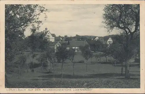 Lützelbach, Sur la hauteur de Neunkircher, couru 1918