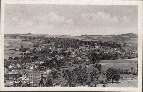AK Lössnitz, vue de la ville, couru en 1951