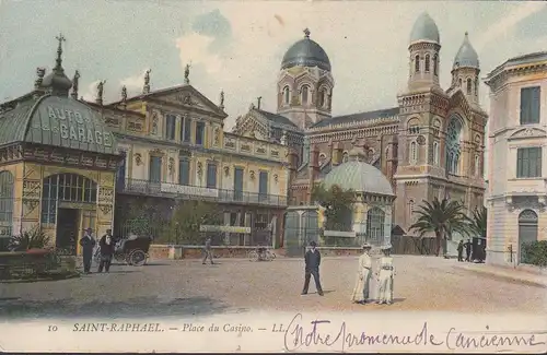 CPA Saint-Raphaël, Place du Casino, non circulaire