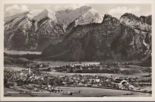 AK Oberammergau, vue sur la ville, inachevé- date 1935